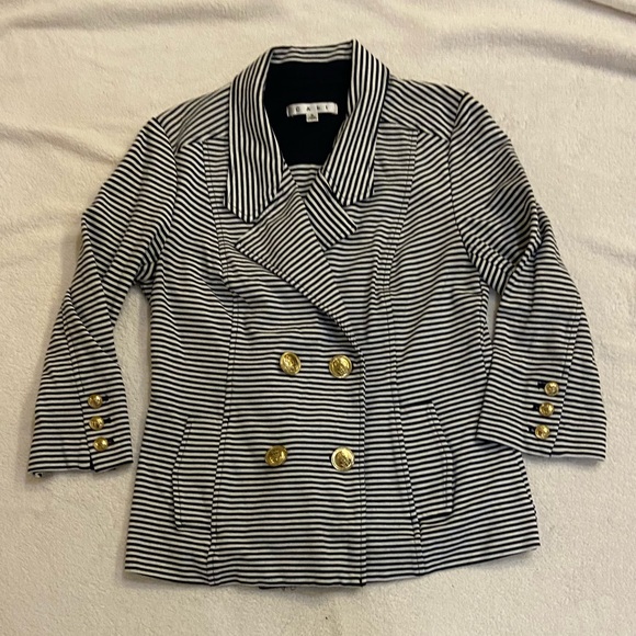 CAbi Navy and White Striped Blazer - Picture 2 of 6